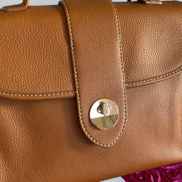 Talbots brown leather satchel - Picture 2 of 6